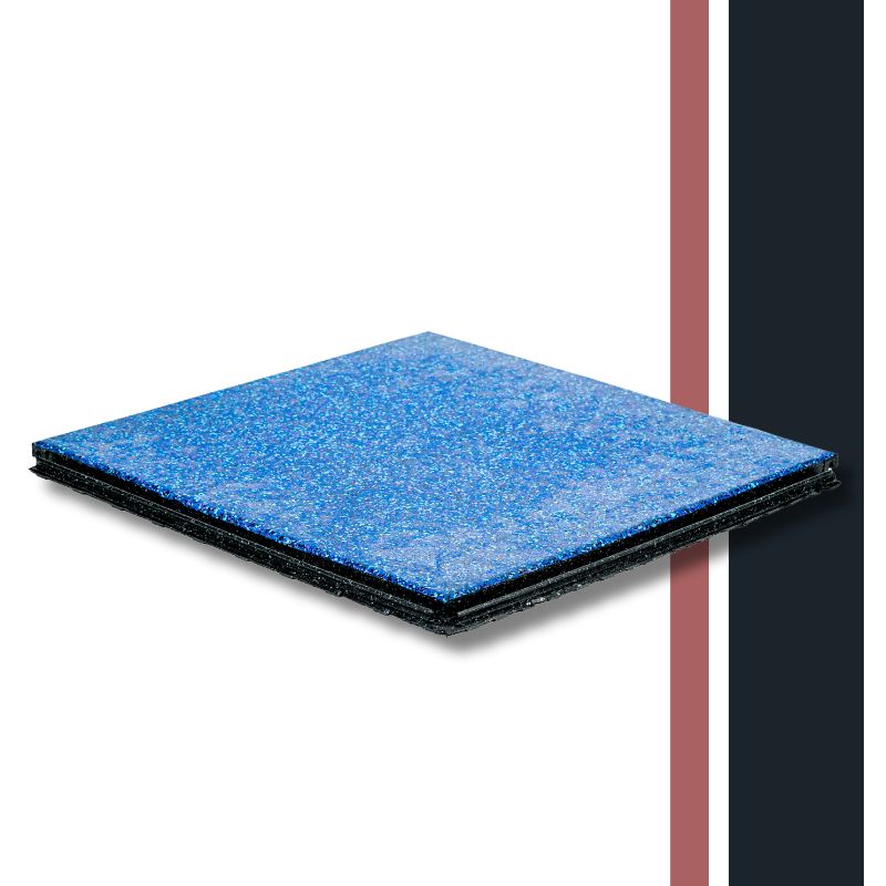 Pop-Lock blue rubber tile