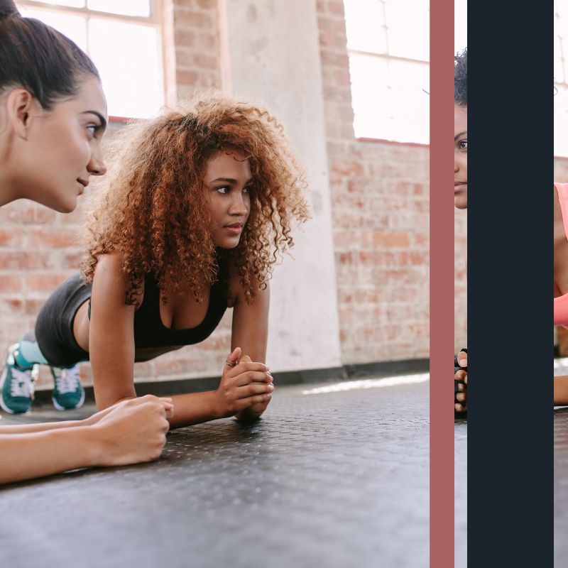 planking on gym floor